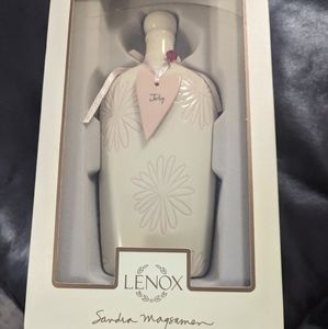 LENOX BUDDING BIRTHSTONE VASE JULY BIRTHDAY BUD VASE 6.75" NEW IN BOX